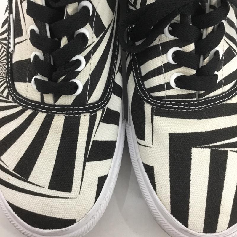 ヴィジョン ストリート ウェア VISION STREET WEAR スニーカー スニーカー VSW-9152 ローテクスニーカー 26cm 26.0cm 総柄 白 / ホワイト / X 黒 / ブラック / メンズ USED 古着 中古 10124275