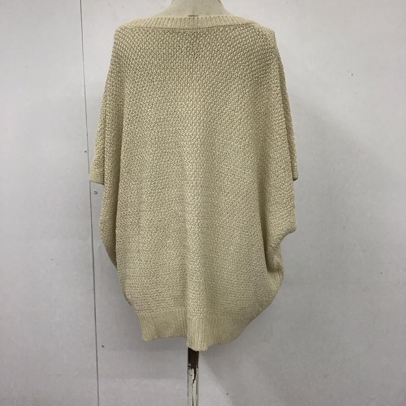 レプシィム LEPSIM ニット、セーター 半袖 LPH61896AD 鹿の子編み サマーニット FREE 無地 アイボリー / アイボリー /  レディース USED 古着 中古 10115088