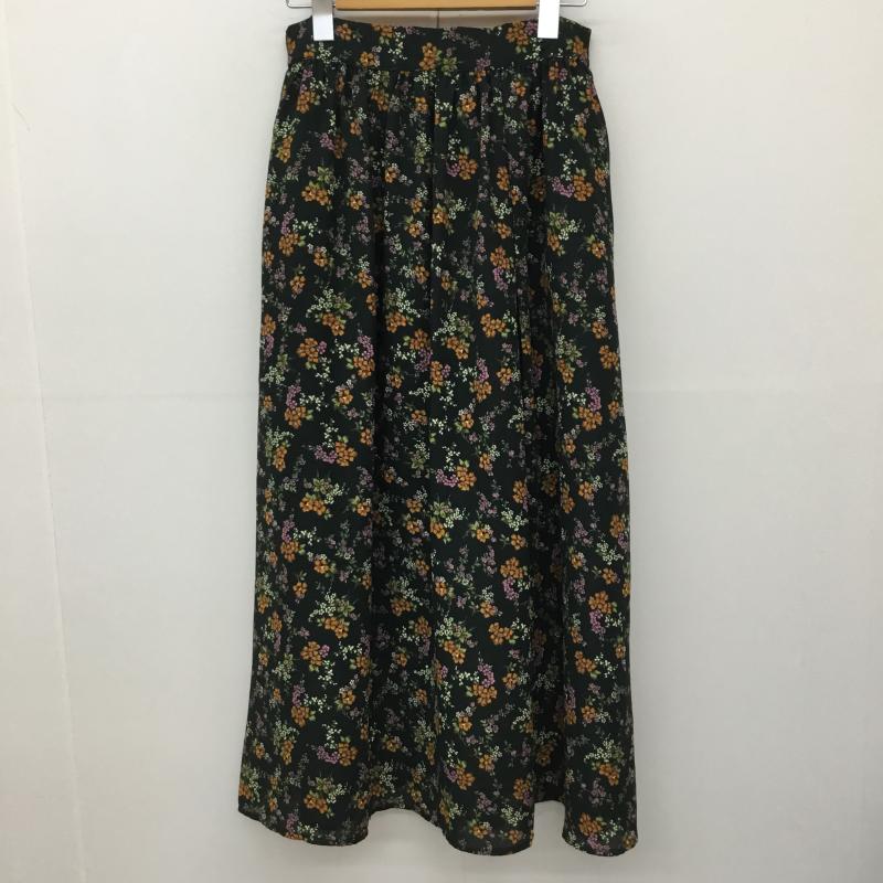アースミュージックアンドエコロジー earth music&ecology スカート ロングスカート FREE 花柄 緑 / グリーン / レディース USED 古着 中古 10137713