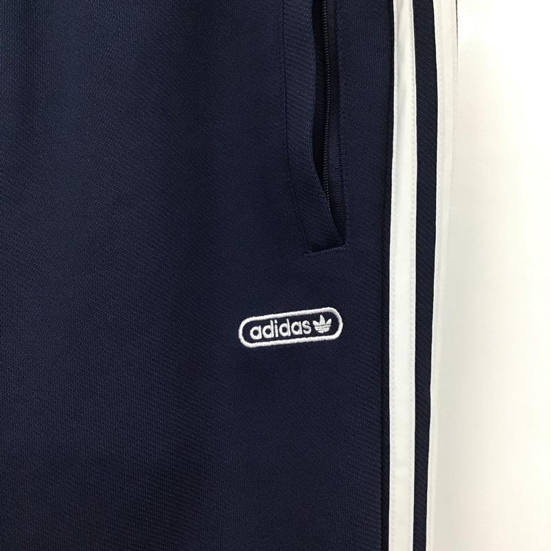 アディダス adidas パンツ ワークパンツ、ペインターパンツ ジャージ パンツ ワイドパンツ カジュアルパンツ トラックパンツ 無地 紺 / ネイビー /  メンズ USED 古着 中古 10123689
