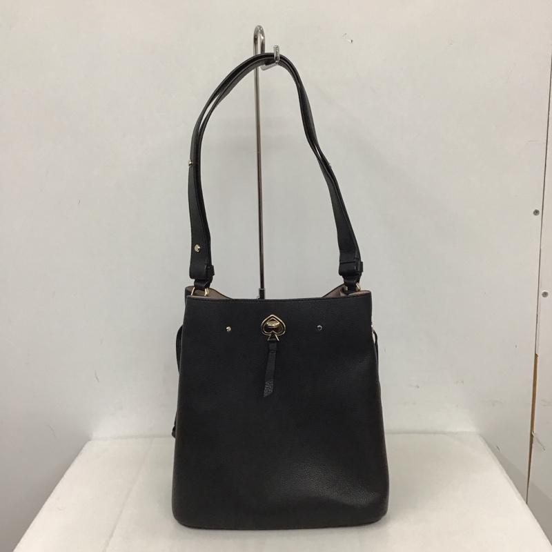 ケイトスペード Kate Spade ショルダーバッグ ショルダーバッグ WKRU6827 マーティ ラージ バケット ロゴ、文字 黒 / ブラック / レディース USED 古着 中古 10123178
