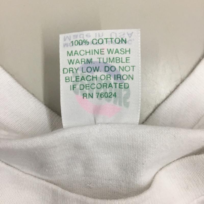 古着 USED Tシャツ 半袖 半袖カットソー プリントTシャツ クルーネックカットソー 1995年 コピーライト theflintstone L プリント 白 / ホワイト / メンズ USED 古着 中古 10119717