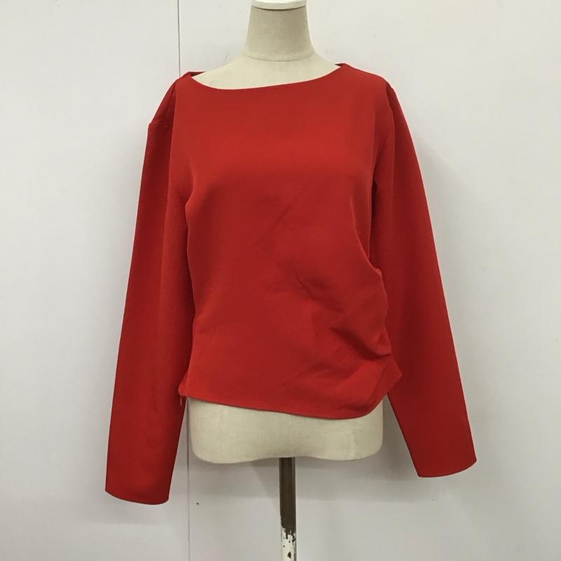 ザラ ZARA カットソー 長袖 M 無地 赤 / レッド /  レディース USED 古着 中古 10114097