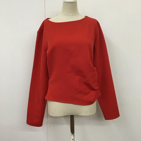ザラ ZARA カットソー 長袖 M 無地 赤 / レッド /  レディース USED 古着 中古 10114097