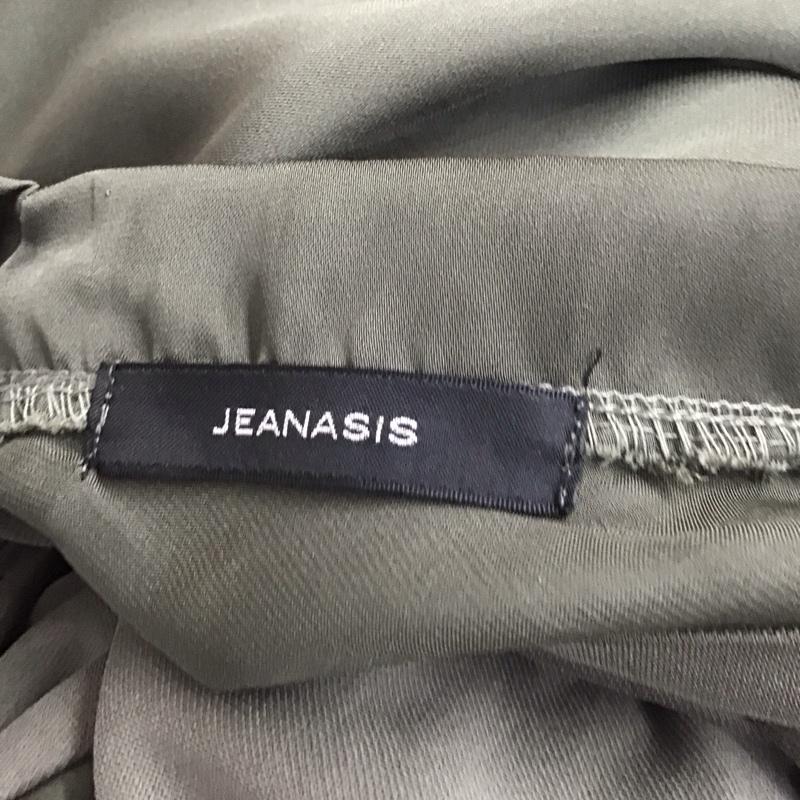 ジーナシス JEANASIS カットソー 長袖 JS062762MC FREE 無地 カーキ / カーキ /  レディース USED 古着 中古 10113853