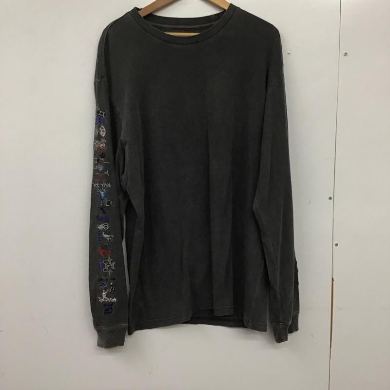 シュプリーム Supreme カットソー 長袖 23SS 葵産業刺繍グラフィック長袖Tシャツ 長袖カットソー プリントTシャツ M 刺繍 黒 / ブラック / メンズ USED 古着 中古 10137262
