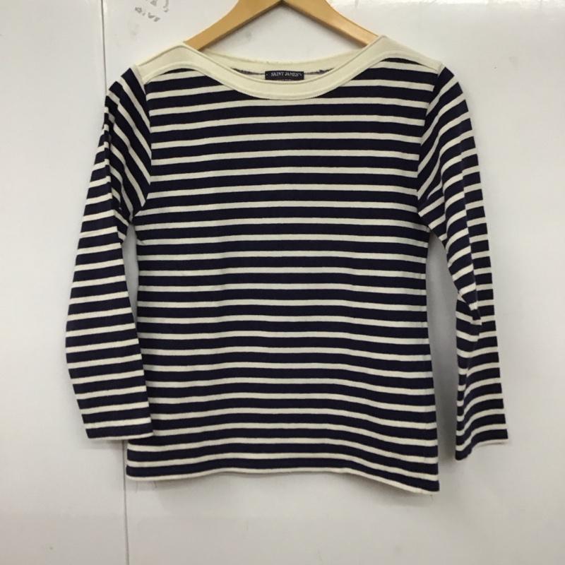 セントジェームス SAINT JAMES Tシャツ 長袖 72001 w62 ボーダー柄 マルチカラー / マルチカラー / レディース USED 古着 中古 10129334