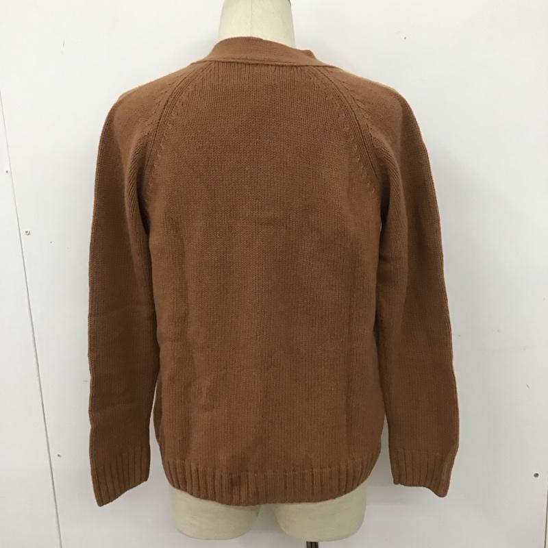 トーン tone カーディガン 長袖 TO-AW16-KT02 Vネック ウール S 無地 茶 / ブラウン / メンズ USED 古着 中古 10111253