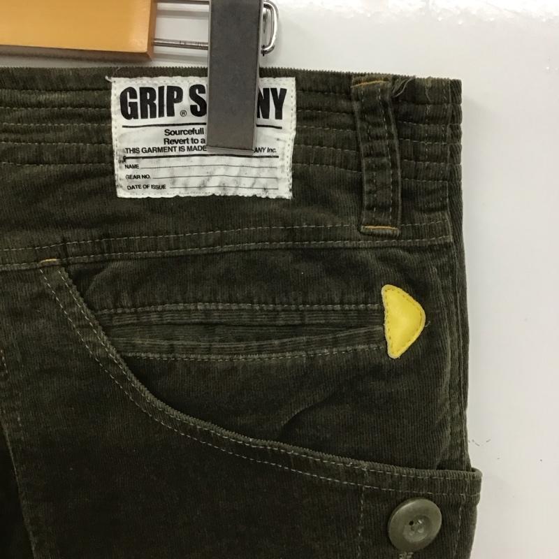 グリップスワニー GRIP SWANY パンツ デニム、ジーンズ コーデュロイパンツ スリムパンツ カジュアルパンツ ストレッチパンツ L 無地 カーキ / カーキ / メンズ USED 古着 中古 10137080
