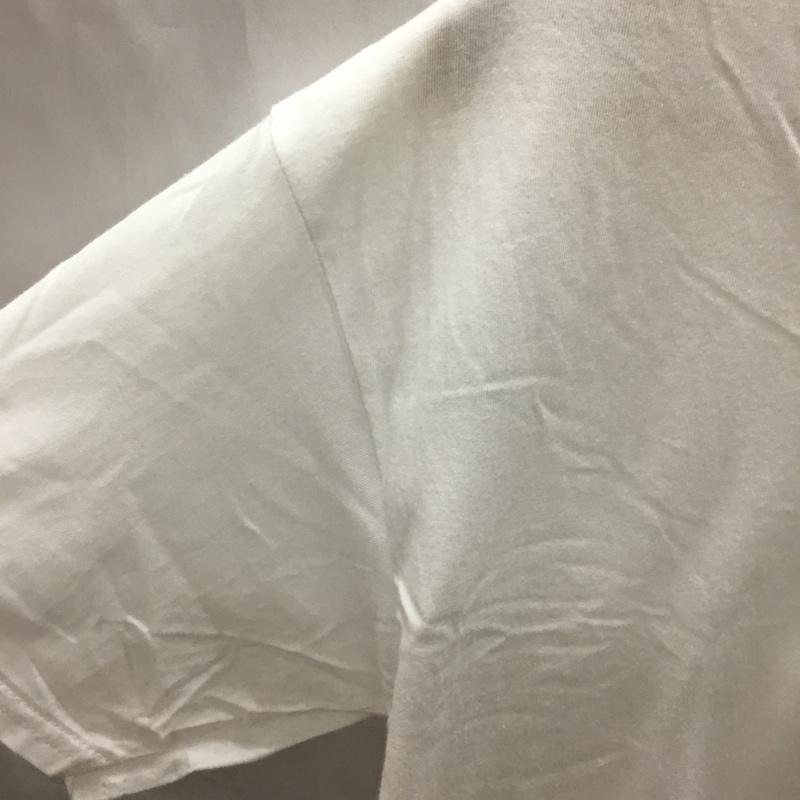 ヘインズ HANES Tシャツ 半袖 半袖カットソー 無地Tシャツ Vネックカットソー L 無地 白 / ホワイト /  メンズ USED 古着 中古 10113299