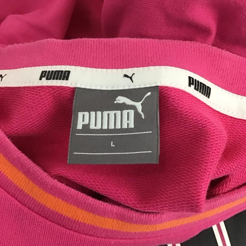 プーマ PUMA Tシャツ 半袖 845207-13 REBEL RELOAD クルーネック L ロゴ、文字 桃 / ピンク / レディース USED 古着 中古 10120050