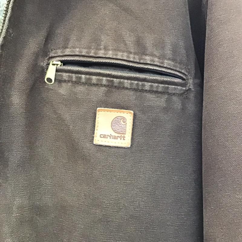カーハート Carhartt ジャケット、上着 ジャンパー、ブルゾン ジップアップジャケットパーカー アウター 裏地ボア M ロゴ、文字 茶 / ブラウン / メンズ USED 古着 中古 10137096