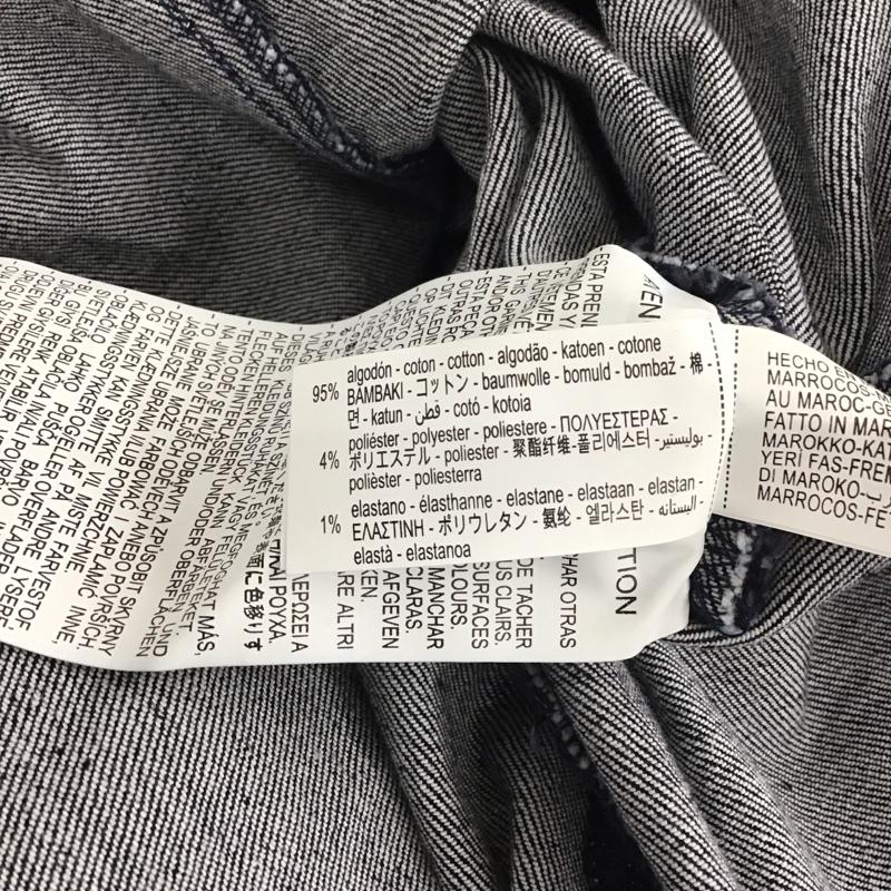 ザラ ZARA ワンピース ひざ丈スカート XL 無地 インディゴ / インディゴ / レディース USED 古着 中古 10136614