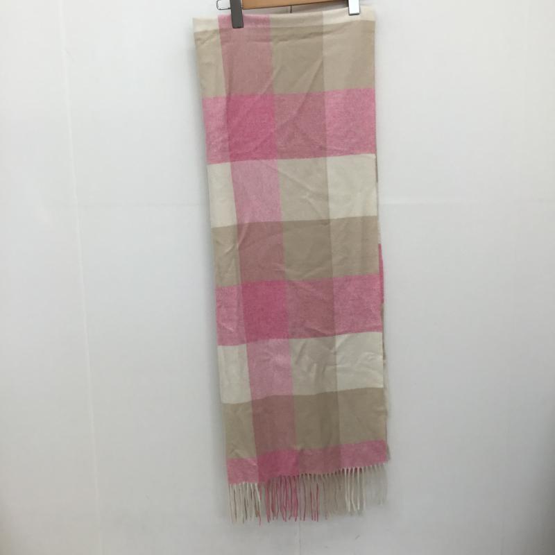 USED古着 USED/古着 マフラー マフラー Cashmee カシュミー チェック 桃 / ピンク / レディース USED 古着 中古 10135824