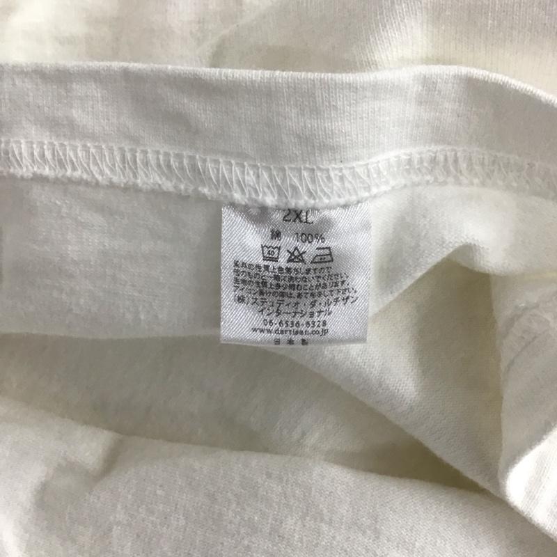スタディオダルチザン STUDIOD ARTISAN&SA Tシャツ 半袖 半袖カットソー プリントTシャツ クルーネックカットソー XXL プリント 白 / ホワイト / メンズ USED 古着 中古 10126228