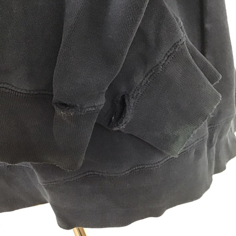 トミーヒルフィガー TOMMY HILFIGER トレーナー 長袖 スウェット 裏起毛 L ロゴ、文字 紺 / ネイビー / メンズ USED 古着 中古 10110961