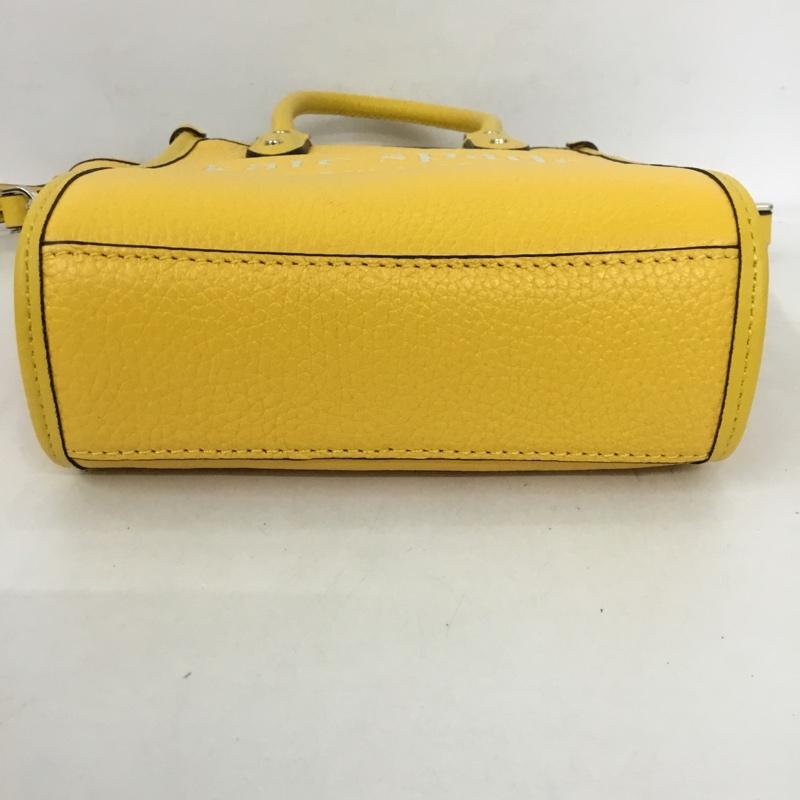 ケイトスペード Kate Spade ショルダーバッグ ショルダーバッグ K7295 エラ ミニトート ハンドバッグ 2WAY ロゴ、文字 黄 / イエロー / レディース USED 古着 中古 10124632