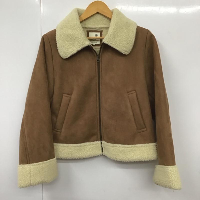 アースミュージックアンドエコロジー earth music&ecology コート コート一般 ムートンコート M 無地 茶 / ブラウン / レディース USED 古着 中古 10130367