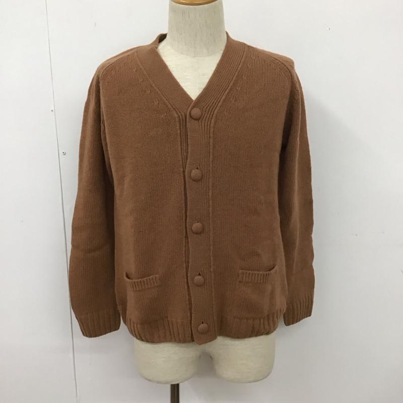 トーン tone カーディガン 長袖 TO-AW16-KT02 Vネック ウール S 無地 茶 / ブラウン / メンズ USED 古着 中古 10111253