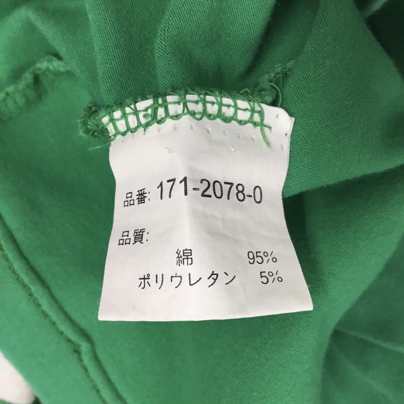 リズリサ LIZ LISA カットソー 半袖 半袖カットソー プリントTシャツ ワイドネックカットソー ボーダー柄 白 / ホワイト / X 緑 / グリーン / レディース USED 古着 中古 10118066