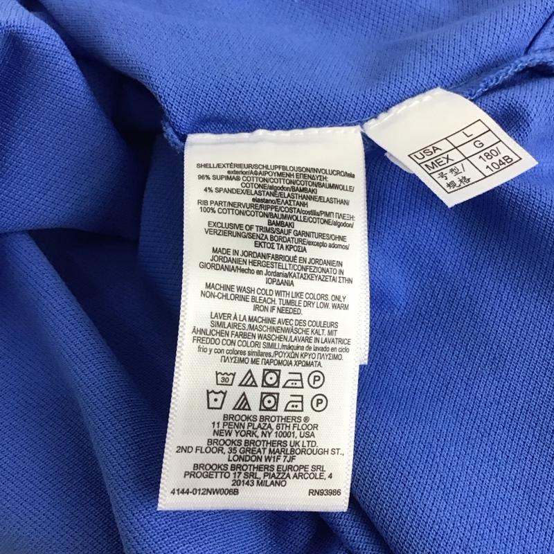 ブルックスブラザーズ BROOKS BROTHERS ポロシャツ 半袖 L ワンポイント 青 / ブルー / メンズ USED 古着 中古 10139465