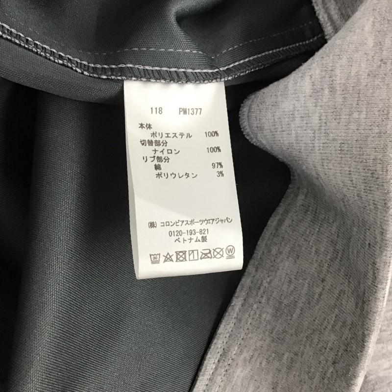 コロンビア Columbia ジャケット、上着 ジャンパー、ブルゾン ジップアップジャケット パーカージャケット アウター M ロゴ、文字 黒 / ブラック / X 灰 / グレー / メンズ USED 古着 中古 10146837