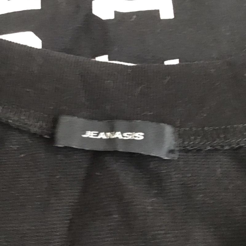 ジーナシス JEANASIS Tシャツ 半袖 JS063833YG Wilson フレンチスリーブ FREE ロゴ、文字 黒 / ブラック / レディース USED 古着 中古 10115892