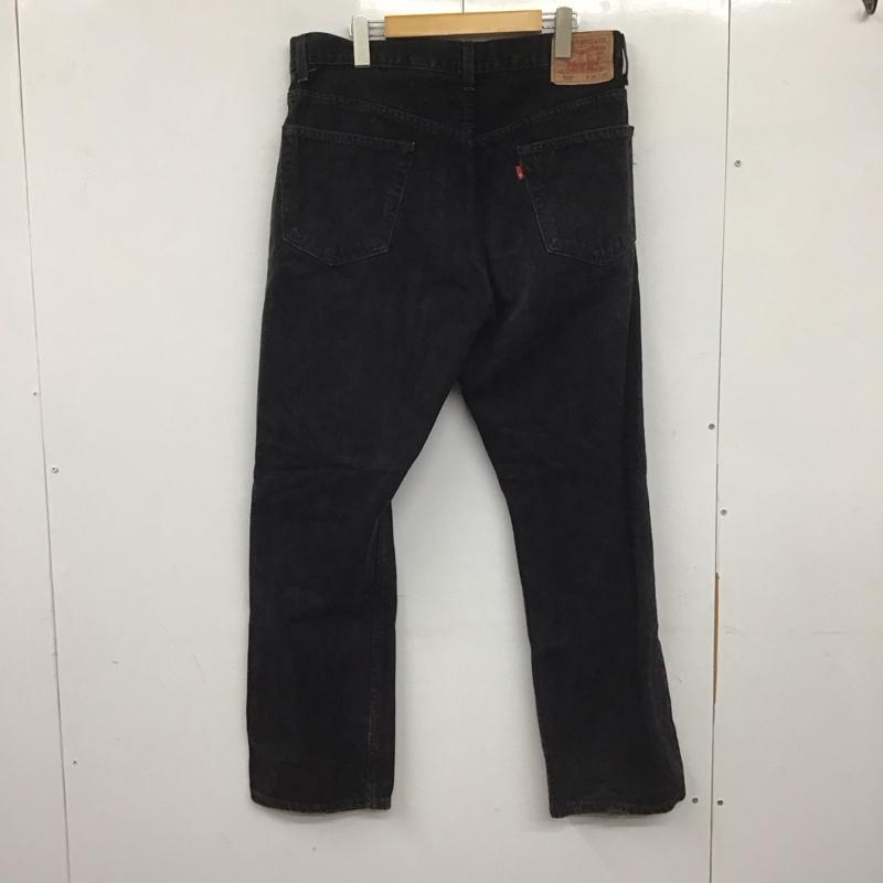 リーバイス Levi s パンツ デニム、ジーンズ 505 W36 L29 36インチ 無地 黒 / ブラック / メンズ USED 古着 中古 10139493