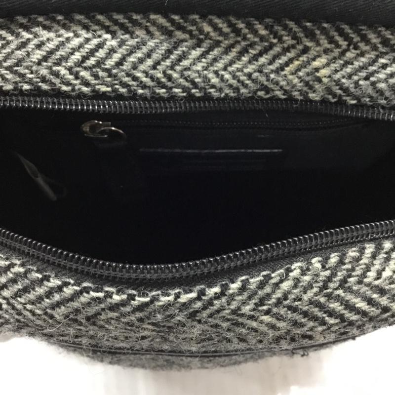ハリスツイード HARRIS TWEED ショルダーバッグ ショルダーバッグ BRITISH GREEN ミニショルダーバッグ ロゴ、文字 黒 / ブラック / メンズ USED 古着 中古 10113721