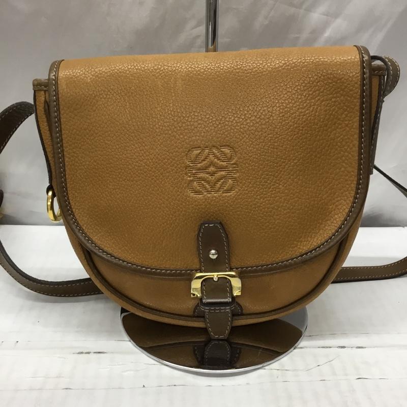 ロエベ LOEWE ショルダーバッグ ショルダーバッグ アナグラム ワンポイント 茶 / ブラウン / X キャメル / キャメル / レディース USED 古着 中古 10119109