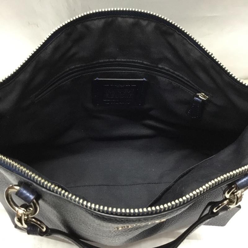 コーチ COACH ハンドバッグ ハンドバッグ F56127 2WAY ショルダー ロゴ、文字 紺 / ネイビー / レディース USED 古着 中古 10107878