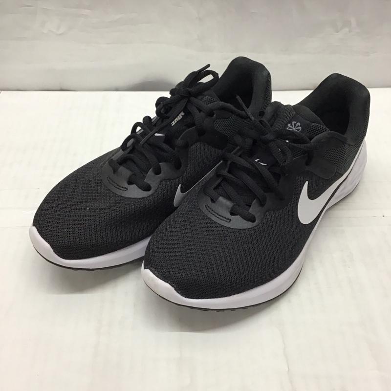 ナイキ NIKE スニーカー スニーカー DC3729-003 REVOLUTION 6 24cm 24.0cm ロゴ、文字 黒 / ブラック / X 白 / ホワイト / レディース USED 古着 中古 10117342