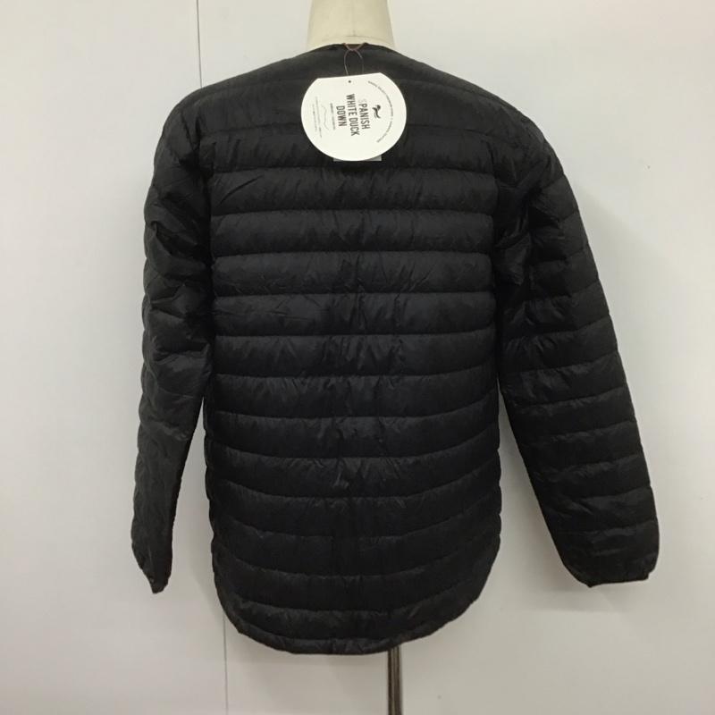 ナンガ NANGA ジャケット、上着 ジャケット、ブレザー K1WI05H4 インナーダウンカーディガン ノーカラージャケット 前ボタンジャケット XL 無地 黒 / ブラック / メンズ USED 古着 中古 10106338