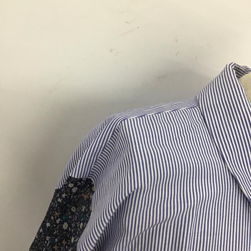 ザラ ZARA シャツ、ブラウス 長袖 長袖シャツ 花柄シャツ カラーシャツ 長袖カットソー M 花柄 X ストライプ マルチカラー / マルチカラー / レディース USED 古着 中古 10112192