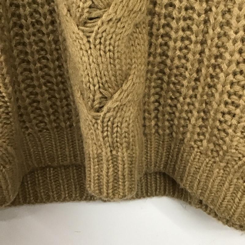 デイシー DEICY ニット、セーター 長袖 FREE 無地 茶 / ブラウン / レディース USED 古着 中古 10132858