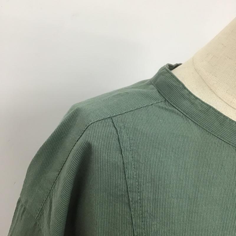 スタディオクリップ studio CLIP シャツ、ブラウス 長袖 L 無地 薄緑 / ライトグリーン / レディース USED 古着 中古 10106162