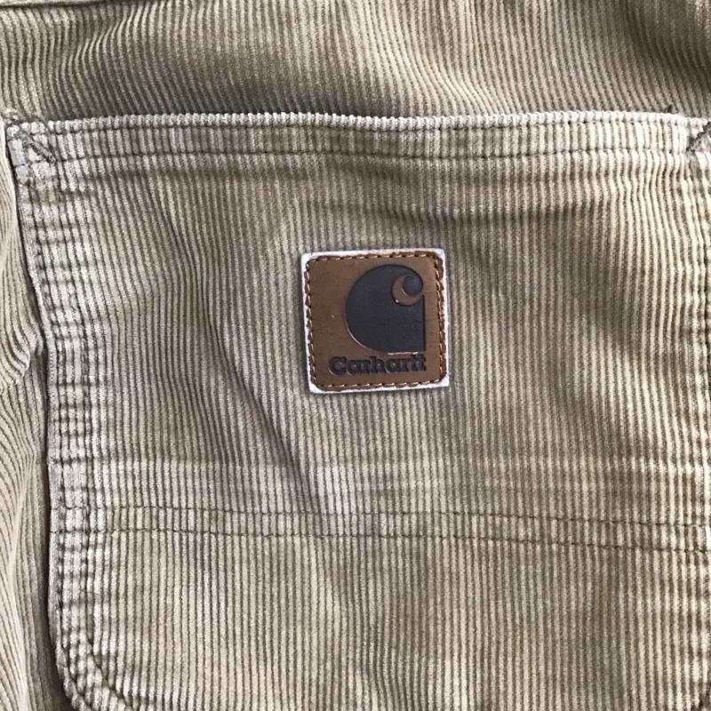 カーハート Carhartt パンツ デニム、ジーンズ コーデュロイパンツ ストレートパンツ カジュアルパンツ 32インチ 無地 ベージュ / ベージュ /  メンズ USED 古着 中古 10124788