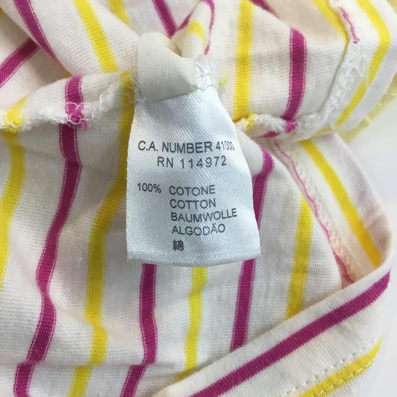 フランクリンマーシャル FRANKLIN&MARSHALL ポロシャツ 半袖 ロゴ ボーダー S ボーダー柄 X ロゴ、文字 黄 / イエロー / X 白 / ホワイト / X 桃 / ピンク / X 紫 / パープル / レディース USED 古着 中古 10049146