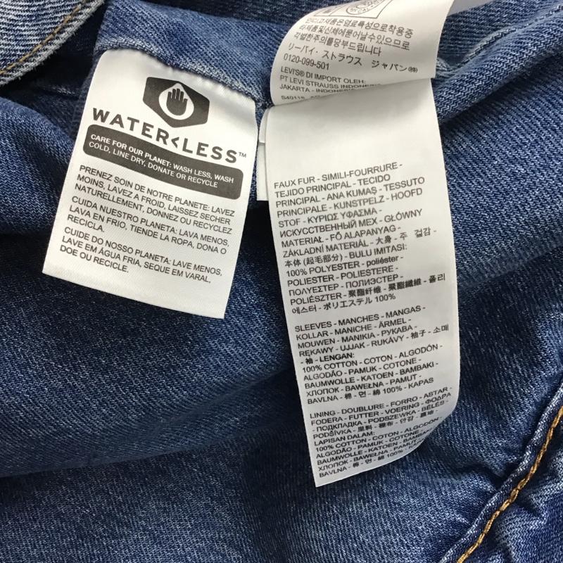 リーバイストラウスアンドコー Levi Strauss & co. ジャケット、上着 ジャケット、ブレザー デニムジャケット Gジャン カジュアルジャケット アウター ボア L 無地 白 / ホワイト / X インディゴ / インディゴ / メンズ USED 古着 中古 10109768