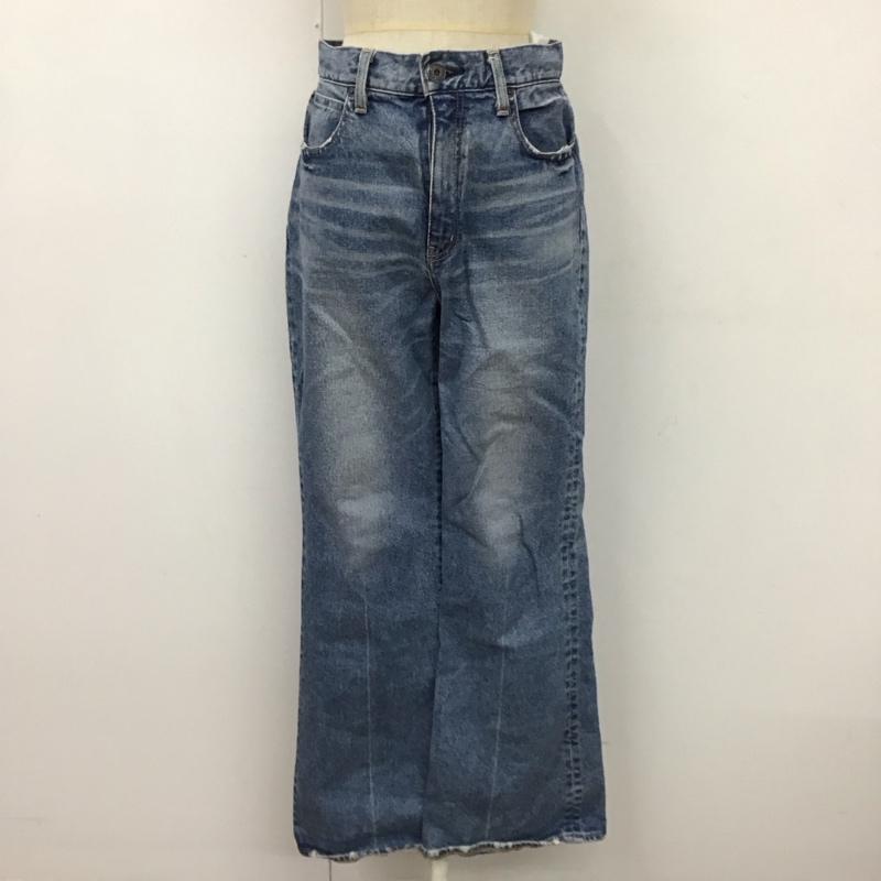 マウジー MOUSSY パンツ デニム、ジーンズ 010faa12-1300-1 ブーツカットパンツ デニムパンツ フレアパンツ 27インチ 無地 インディゴ / インディゴ / レディース USED 古着 中古 10114480