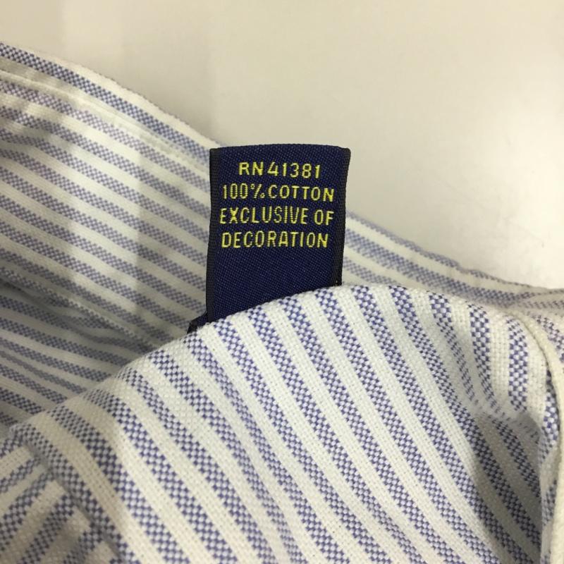 ラルフローレン RALPHLAUREN シャツ、ブラウス 長袖 長袖シャツ カラーシャツ ポケットシャツ 長袖カットソー ストライプシャツ XL ストライプ マルチカラー / マルチカラー / メンズ USED 古着 中古 10120698