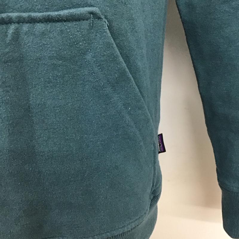 パタゴニア patagonia パーカー 長袖 長袖パーカー フード付きパーカー プリントスウェット トレーナー S ロゴ、文字 青 / ブルー /  メンズ USED 古着 中古 10119523
