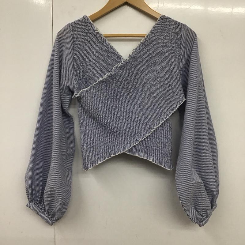 アルシーヴ archives カットソー 長袖 チェック 水色 / ライトブルー / レディース USED 古着 中古 10131176