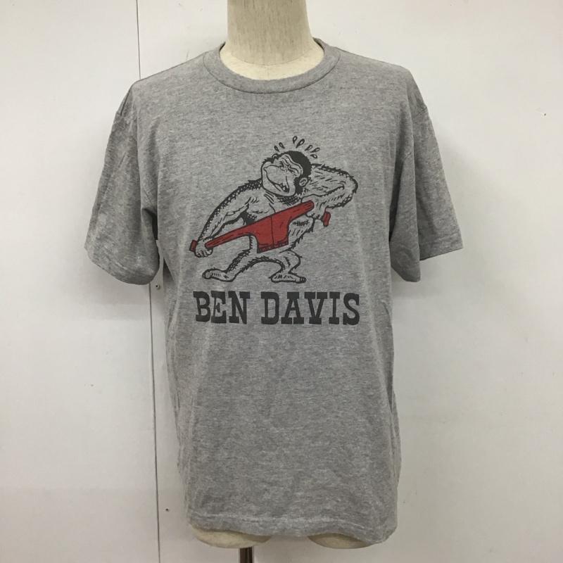 ベンデイビス BEN DAVIS Tシャツ 半袖 半袖カットソー プリントTシャツ クルーネックカットソー L プリント 灰 / グレー /  メンズ USED 古着 中古 10110778