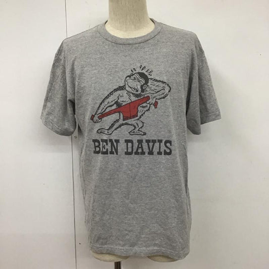 ベンデイビス BEN DAVIS Tシャツ 半袖 半袖カットソー プリントTシャツ クルーネックカットソー L プリント 灰 / グレー /  メンズ USED 古着 中古 10110778