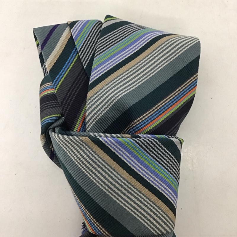 ポールスミス Paul Smith ネクタイ ネクタイ シルク ストライプ マルチカラー / マルチカラー / メンズ USED 古着 中古 10135317
