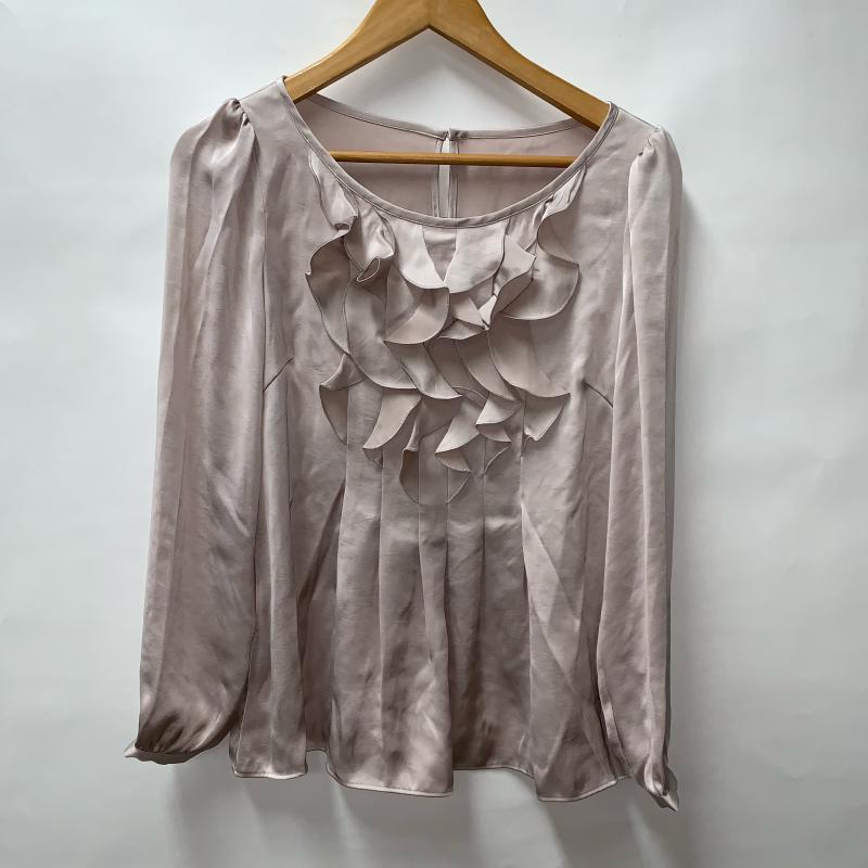 アナイ ANAYI カットソー 長袖 38 無地 桃 / ピンク / レディース USED 古着 中古 10015919