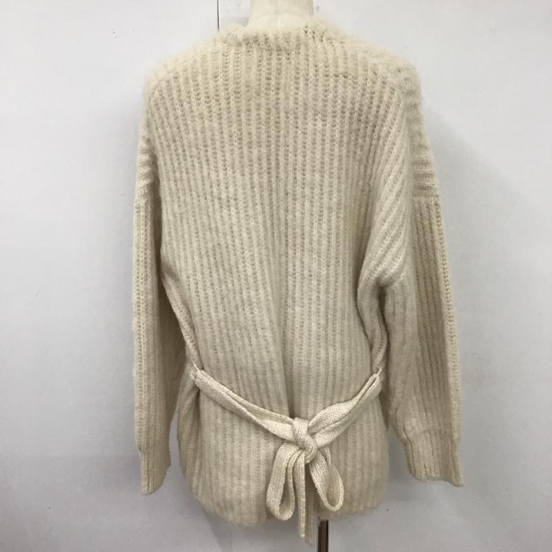 ハレ HARE カーディガン 長袖 HA020185AD Vネック ロング丈 FREE 無地 アイボリー / アイボリー / メンズ USED 古着 中古 10119639