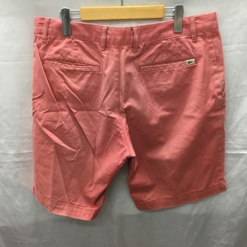 ラコステ LACOSTE パンツ ショートパンツ ショートパンツ ハーフパンツ カジュアルパンツ 44 無地 桃 / ピンク /  メンズ USED 古着 中古 10122849