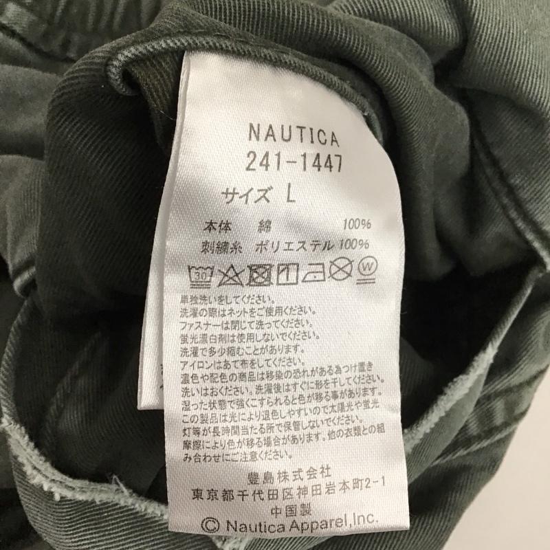 ノーティカ NAUTICA パンツ ワークパンツ、ペインターパンツ ワークパンツ ワイドパンツ カジュアルパンツ ミリタリーパンツ L 無地 カーキ / カーキ /  メンズ USED 古着 中古 10123905